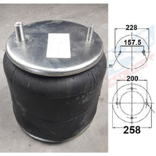 Luftfederbalg Sattelauflieger Achse ROR Meritor | 4156NP15, 4156NP06, 21216135, 21215761, mit Metallkolben, Standard