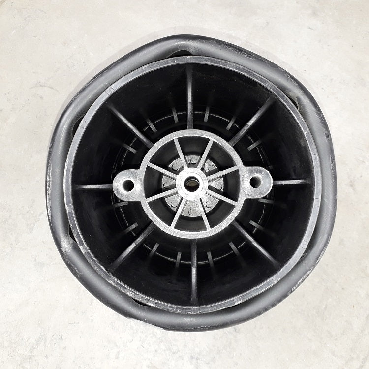 Luftfederbalg Sattelauflieger Fruehauf mit Achse ROR Meritor | 4157NP10, UJB0975, D12B29, 1T15MPW-7, W01M586315, mit Kunststoffkolben, Standard
