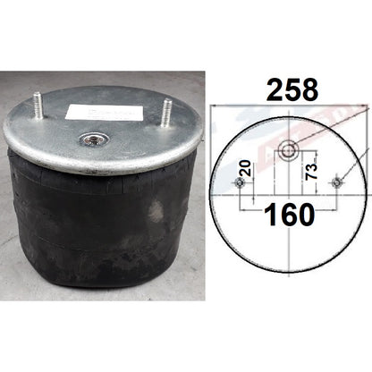 Luftfederbalg Sattelauflieger Gigant | 344007-01, 4007NP01, ohne Kolben, Standard
