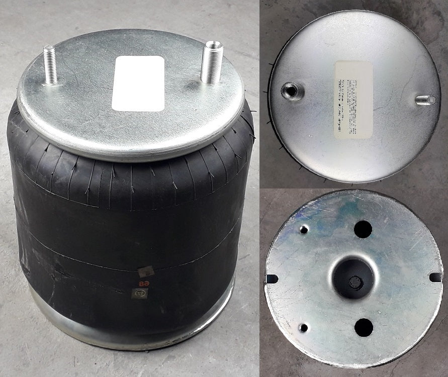Luftfederbalg Sattelauflieger Fruehauf mit Achse ROR Meritor | 4156NP09, D12B16, W01M589089, mit Metallkolben, Standard