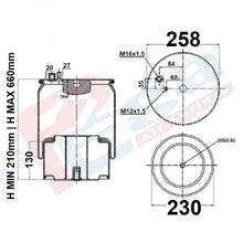 Luftfederbalg MAN TGA TGS TGX | 81.43600.6040, 4705N1P04, 4705N1P01, mit Metallkolben, Standard