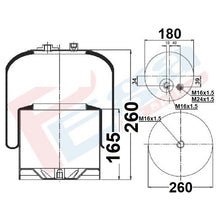 Luftfederbalg Mercedes Actros Antos Arocs Axor | 9423202721, 9423207321, 4187NP22, 9423201921, mit Metallkolben, Standard