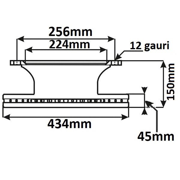 Hintere Bremsscheibe Renault Premium Magnum | 5010422264, 5010422364