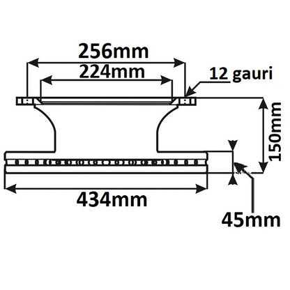 Hintere Bremsscheibe Renault Premium Magnum | 5010422264, 5010422364
