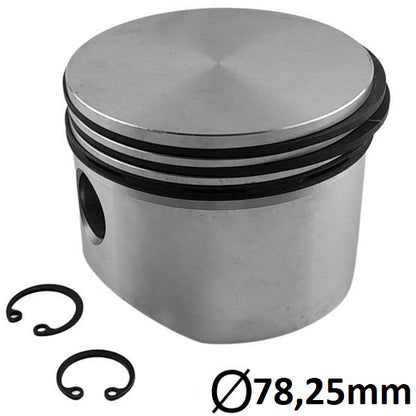 Kompressor Kolben mit Ringen 78,25x2,5x2,5x4 Renault Midlum Reparaturmaß 1