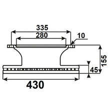 Bremsscheibe Ø430 mit ABS für Auflieger Gigant | 569100J, 93102000, BCR199A, 10.64100