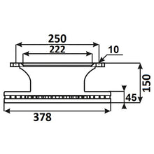 Bremsscheibe für Auflieger mit Achse ROR 378mm | 212 27 349, 21227349