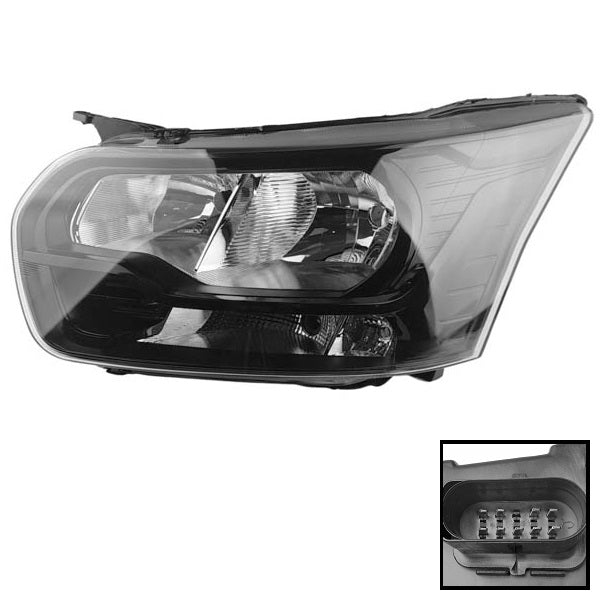 Scheinwerfer links Ford Transit V363 ab 2014 schwarzer Reflektor