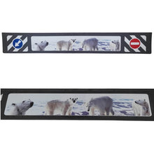 Schmutzfänger Spritzschutz Sattelzug 3D Eisbären schwarz 35x240cm