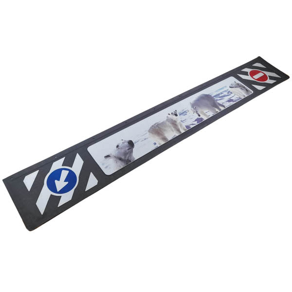 Schmutzfänger Spritzschutz Sattelzug 3D Eisbären schwarz 35x240cm
