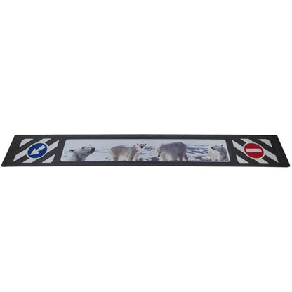 Schmutzfänger Spritzschutz Sattelzug 3D Eisbären schwarz 35x240cm