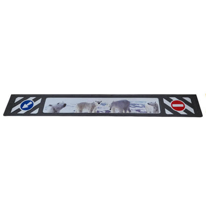 Schmutzfänger Spritzschutz Sattelzug 3D Eisbären schwarz 35x240cm