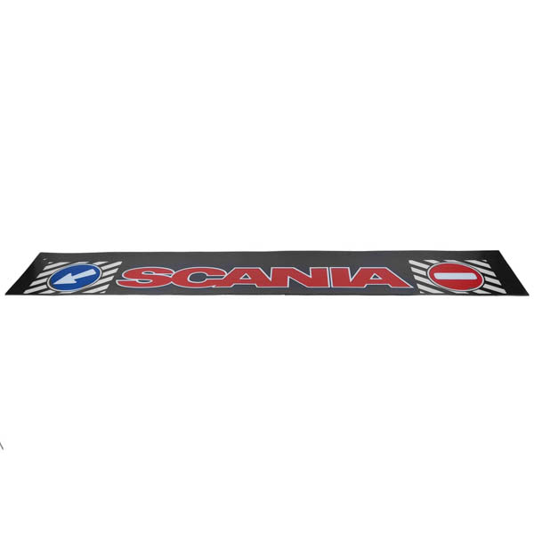 Scania Auflieger Kotflügel rot auf schwarz | 40 x 240 cm
