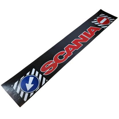 Scania Auflieger Kotflügel rot auf schwarz | 40 x 240 cm
