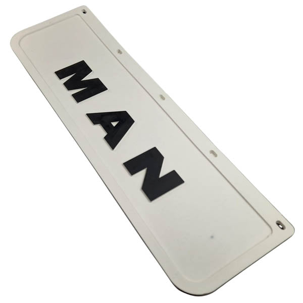 Spritzschutz Schmutzfänger weiß Frontstoßstange MAN 600x180mm