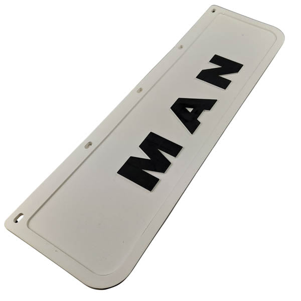 Spritzschutz Schmutzfänger weiß Frontstoßstange MAN 600x180mm