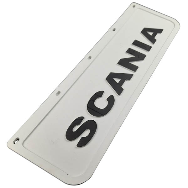 Spritzschutz Schmutzfänger weiß Frontstoßstange Scania 600x180mm