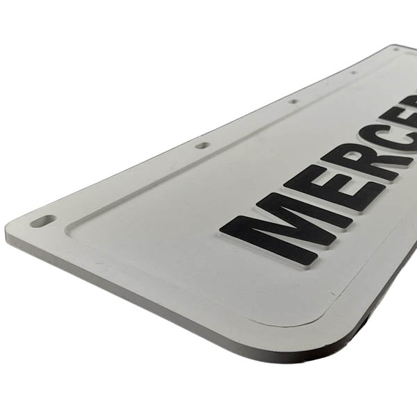 Spritzschutz Schmutzfänger weiß Frontstoßstange Mercedes 600x180mm