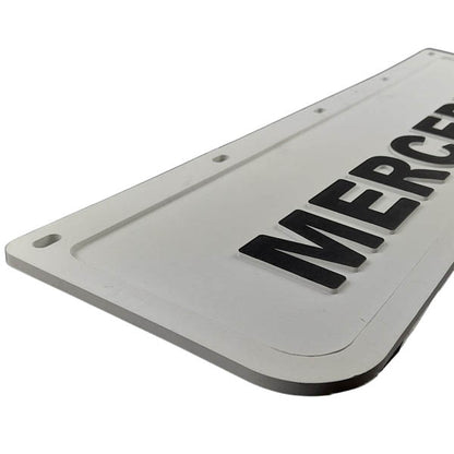 Spritzschutz Schmutzfänger weiß Frontstoßstange Mercedes 600x180mm