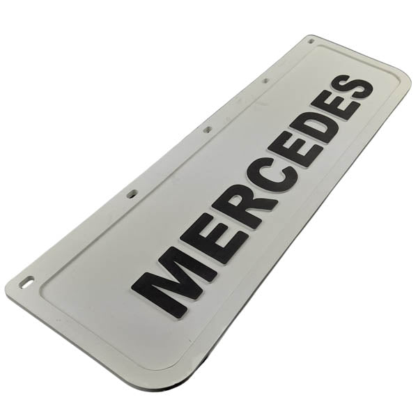 Spritzschutz Schmutzfänger weiß Frontstoßstange Mercedes 600x180mm