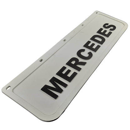 Spritzschutz Schmutzfänger weiß Frontstoßstange Mercedes 600x180mm