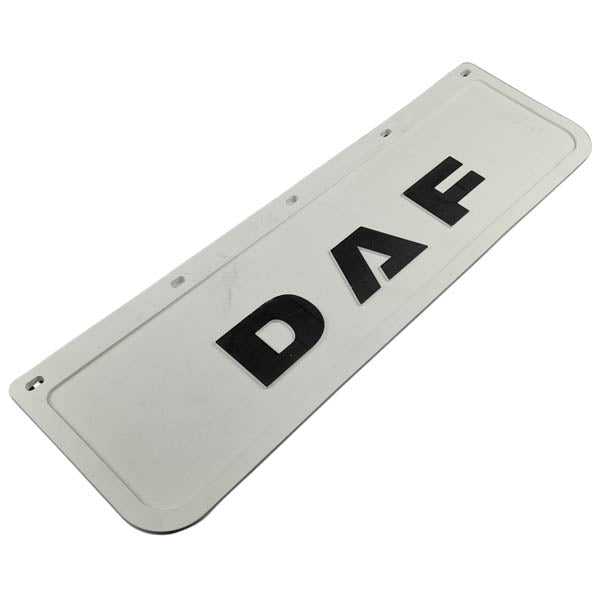 Spritzschutz Schmutzfänger weiß Frontstoßstange DAF 600x180mm