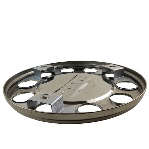 Vorderradabdeckung Nickel 22,5 MAN, Metallic, 10 Loch | 1043100-MAN