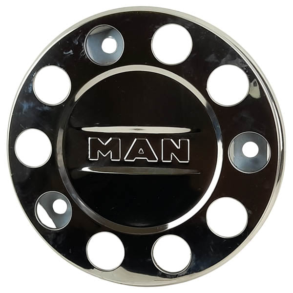 Vorderradabdeckung Nickel 22,5 MAN, Metallic, 10 Loch | 1043100-MAN