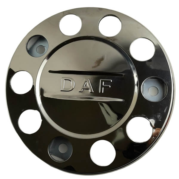 Radkappe vorne 22.5 Zoll Chrom DAF Metall 10 Loch 1043122