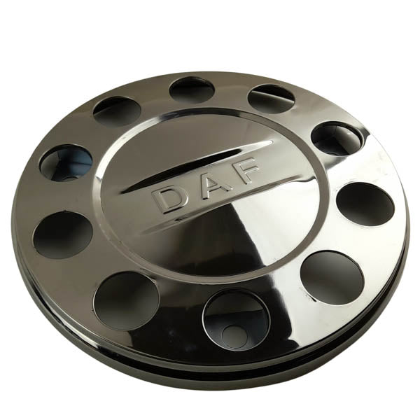 Radkappe vorne 22.5 Zoll Chrom DAF Metall 10 Loch 1043122