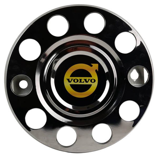 Vorderradabdeckung 22,5 Metallic mit farbigem Volvo-Logo, 10 Löcher | 1043100-VOLVO2