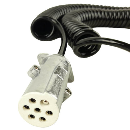 Elektrokabel Spiralkabel 15-polig 24V Metall 4,5m