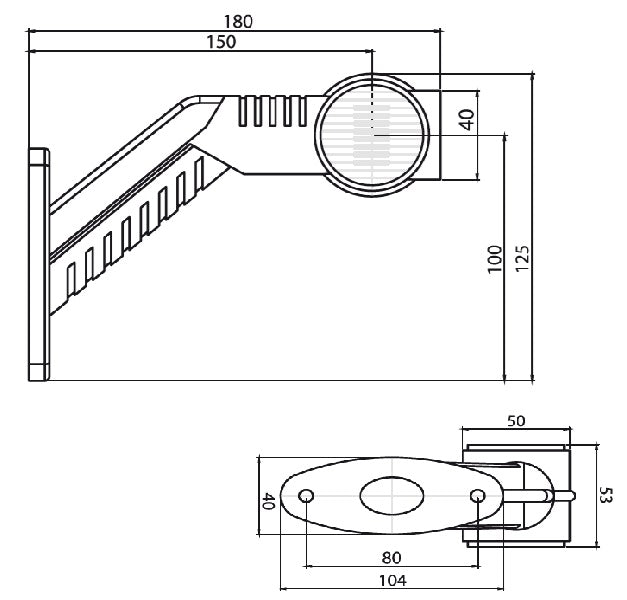 Umrissleuchte LED 24V seitlich 1800mm 720205