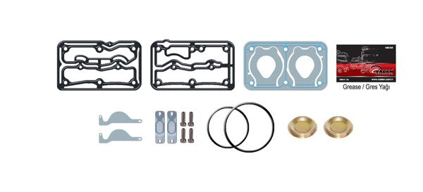 Reparatursatz Luftkompressor Dichtungen Lamellen Renault Magnum 85mm 704cc