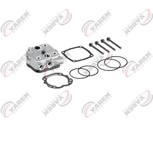 Kompressor Reparatursatz, Zylinderkopf + Deckel + Dichtungen + Schrauben | MAN TGA 19.422 | 90 mm, 585 ccm