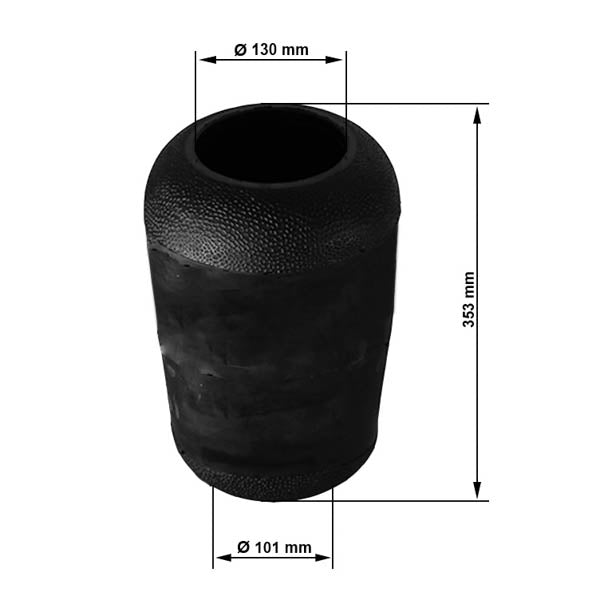 Luftfeder Iveco | 500055043, 98411807, 7.12039, 040406003700, 08421330A