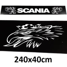 Schmutzfänger Spritzschutz hinten Scania Logo Schrift weiß 40x240cm