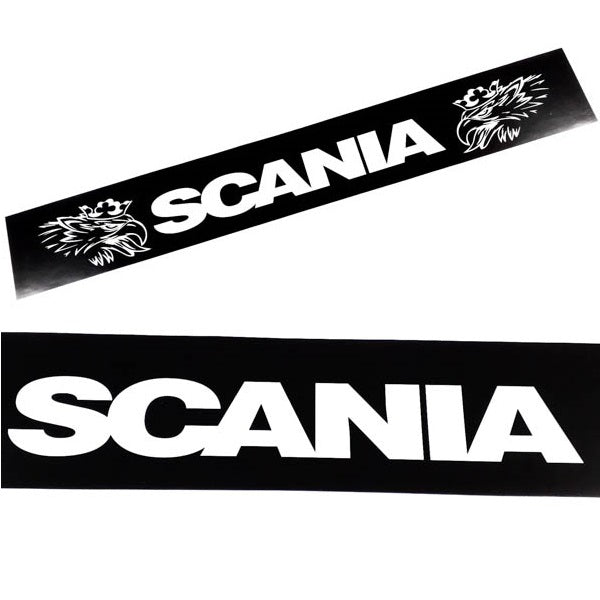 Schmutzfänger Spritzschutz hinten Scania Logo Schrift weiß 40x240cm