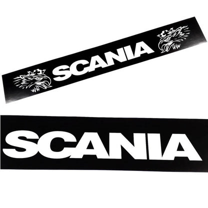 Schmutzfänger Spritzschutz hinten Scania Logo Schrift weiß 40x240cm
