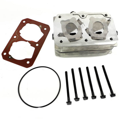 Kompressor Reparatursatz, Zylinderkopf + Deckel + Dichtungen + Schrauben | Renault Premium, Kerax | 75mm, 442cc