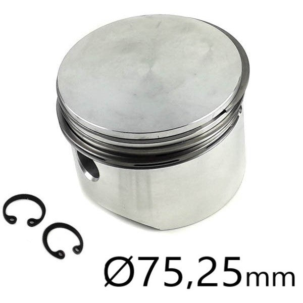 Kompressor Kolben mit Ringen 75,25x2x2x4 Reparaturmaß 1 Iveco MAN Mercedes DAF