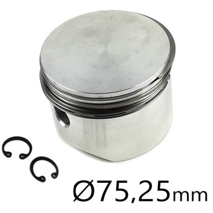 Kompressor Kolben mit Ringen 75,25x2x2x4 Reparaturmaß 1 Iveco MAN Mercedes DAF