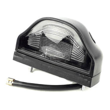 Universelle Nummernlampe, schwarz, mit Glühlampe | 12V / 24V