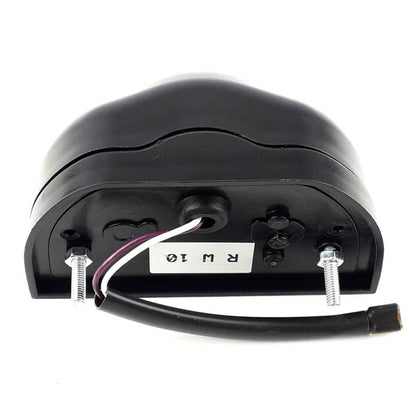 Universelle Nummernlampe, schwarz, mit Glühlampe | 12V / 24V