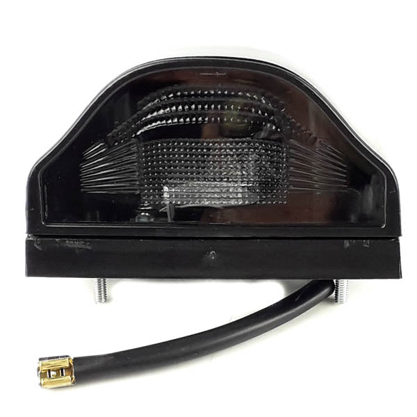 Universelle Nummernlampe, schwarz, mit Glühlampe | 12V / 24V
