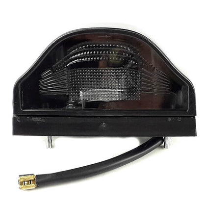Universelle Nummernlampe, schwarz, mit Glühlampe | 12V / 24V
