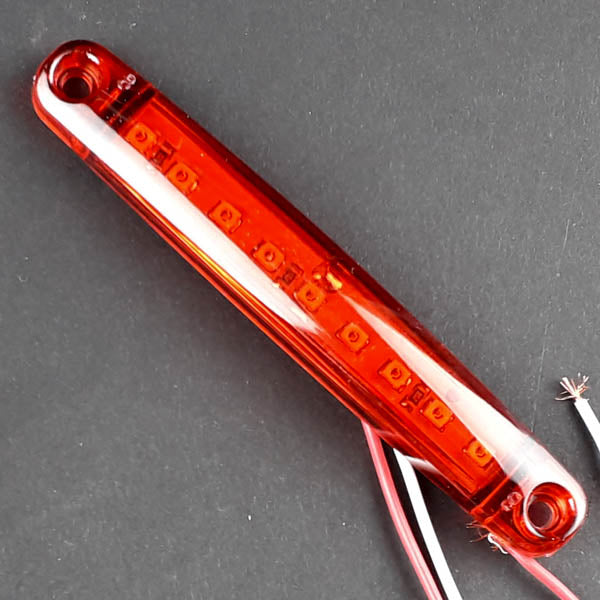 Positionsleuchte LED rot 10cm 12V 24V