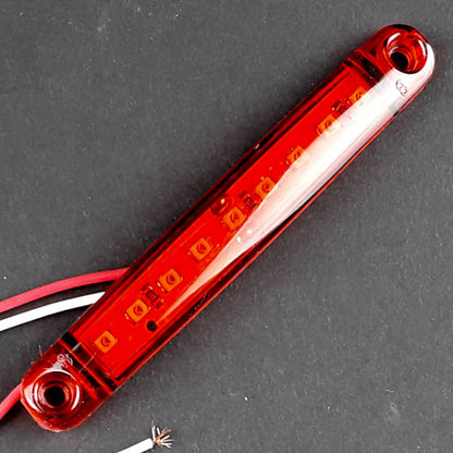 Positionsleuchte LED rot 10cm 12V 24V