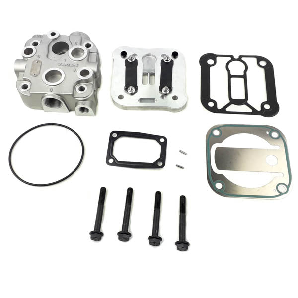 Kompressor Reparatursatz, Zylinderkopf + Deckel + Dichtungen + Schrauben | Volvo FL6