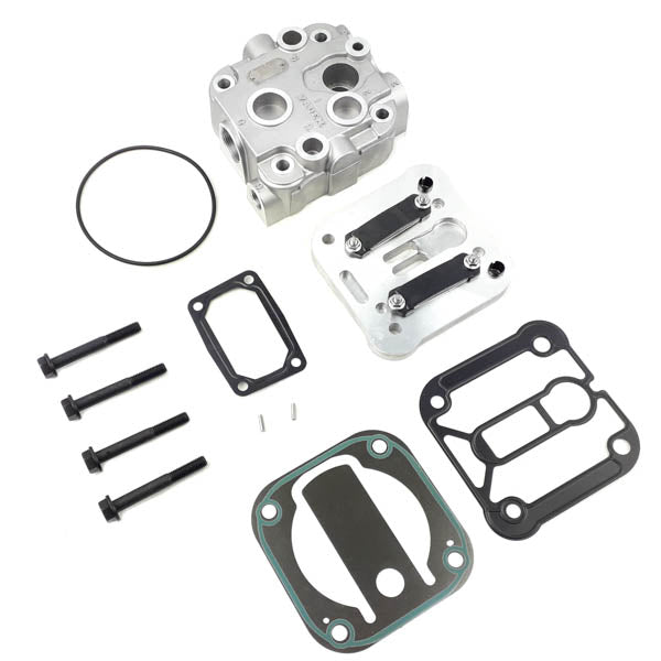Kompressor Reparatursatz, Zylinderkopf + Deckel + Dichtungen + Schrauben | Volvo FL6